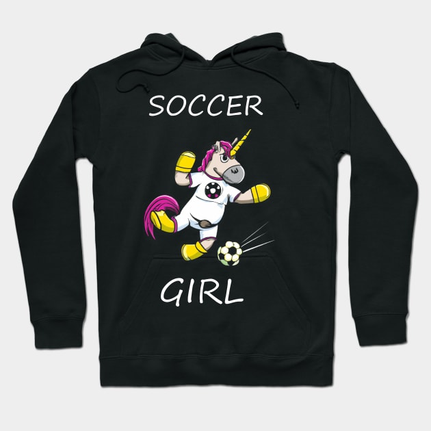 Soccer Girl Quote Hoodie by Imutobi